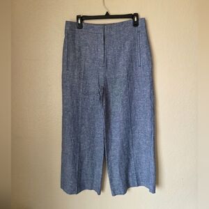 NWT Ann Taylor The Marina Linen Blend High Rise Pant Size 6